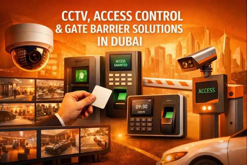 CCTV, access control and gate barrier security solutions in Dubai